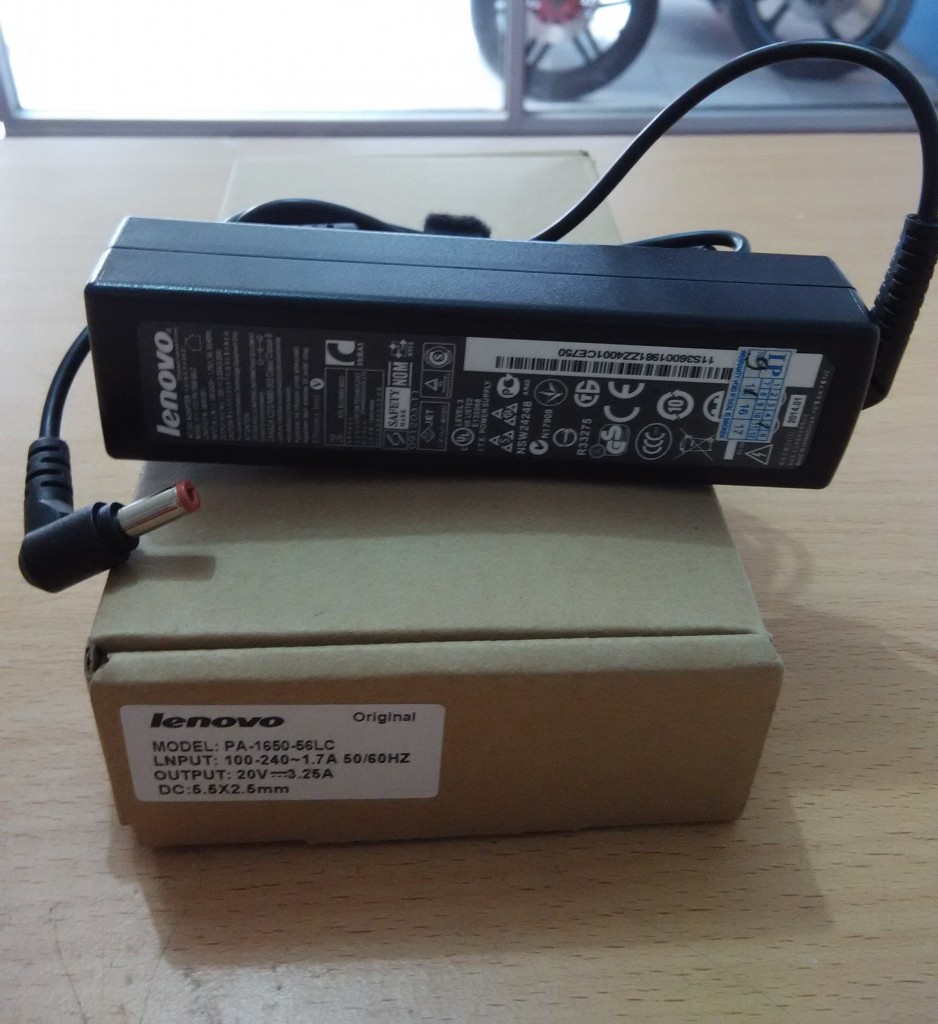  Jual  adaptor charger Laptop  Lenovo 20V 3 25A Original 